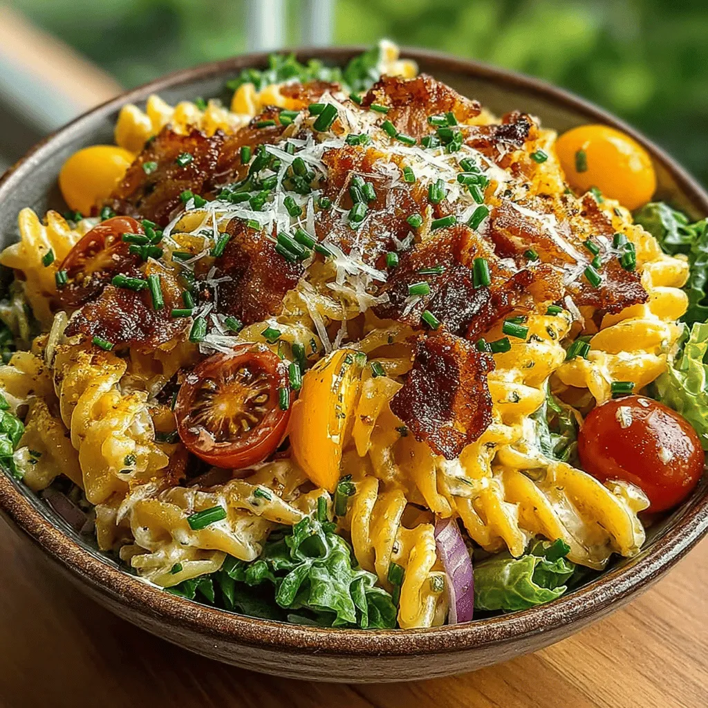 Embark on a culinary journey with our Bacon-Lovers Bliss: BLT Pasta Salad, a delightful fusion of classic flavors presented in a refreshing salad format. This recipe is the epitome of comfort food, bringing together the savory richness of crispy bacon, the vibrant freshness of vegetables, and the satisfying texture of al dente pasta, all harmonized by a creamy dressing. Whether you're planning a picnic, a potluck gathering, or a cozy family dinner, this pasta salad is sure to be a crowd-pleaser. In this article, we’ll delve into the vibrant ingredients that make this dish a standout, provide step-by-step instructions to guide you through the preparation process, and share key tips to ensure your pasta salad is a hit at your next event.