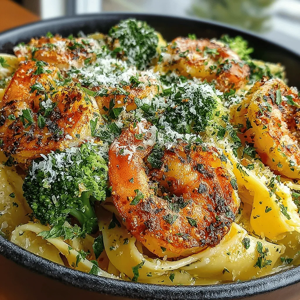 There’s something magical about the combination of shrimp, garlic, and lemon that instantly transports me to sun-soaked coastal towns, where the aroma of fresh seafood fills the air. I remember my first culinary adventure in a quaint little Italian restaurant by the sea, where I indulged in a plate of perfectly cooked pasta enveloped in a vibrant sauce. It was there that I fell in love with the simplicity and brightness of pasta dishes, particularly those that featured the zestiness of lemon and the richness of garlic. Fast forward to today, and I’m excited to share my own take on this delightful experience—Zesty Lemon Garlic Shrimp Broccoli Pasta. This dish is not just a meal; it's a celebration of flavors, perfect for a weeknight dinner or a special occasion.
