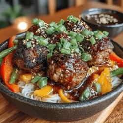 The beauty of the Sticky Sweet Ginger Meatball Noodle Bowl lies not only in its flavor but also in the carefully selected ingredients that come together to create a harmonious dish. Let’s take a closer look at the core components that make this dish special.