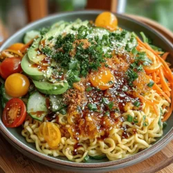 In recent years, the culinary world has embraced vibrant, colorful dishes that not only tantalize the taste buds but also provide a feast for the eyes. One such dish that perfectly embodies this concept is the Chilled Rainbow Ramen Delight. This innovative recipe combines the beloved texture of ramen noodles with a medley of fresh, colorful vegetables, creating a visually stunning and delightful meal. Whether you’re looking for a light lunch, a refreshing dinner, or a unique dish for a summer gathering, this chilled ramen is sure to impress.