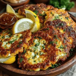 The first and crucial step in making Zesty Zucchini Feta Fritters is preparing your ingredients properly. Zucchini, being the star of the dish, requires special attention. Start by grating the zucchinis using a box grater or a food processor. It’s important to choose medium-sized zucchinis for the best flavor and texture.