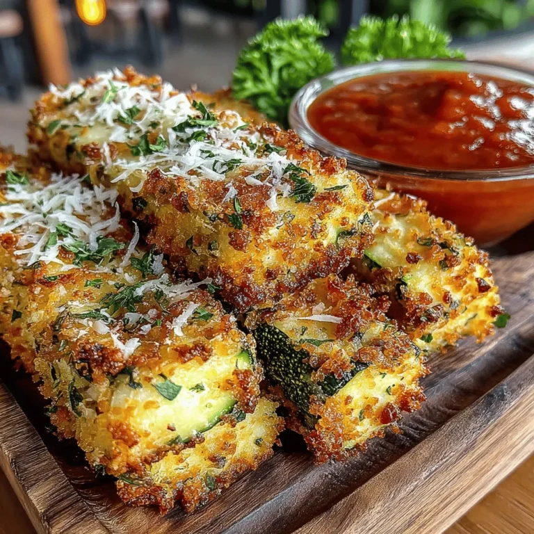 When it comes to snacking, finding a balance between indulgence and health can be a daunting task. Enter Crispy Zucchini Parmesan Fries—a delightful solution that offers a satisfying crunch without the guilt. These oven-baked zucchini fries are not only a fantastic way to incorporate more vegetables into your diet but also a versatile dish that can please both adults and children alike. Whether served as a side dish, appetizer, or even a light main course, these crispy delights are bound to become a favorite in your household.