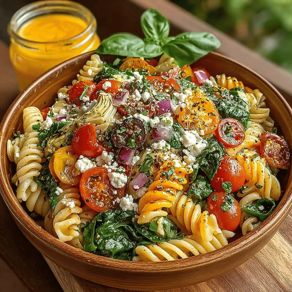 As the days grow warmer and the sun shines brighter, there's nothing quite like a refreshing salad to lift your spirits and nourish your body. The Chilled Greens & Hearts Pasta Delight is a vibrant dish that beautifully showcases the bounty of fresh produce, making it a perfect choice for those seeking a light yet satisfying meal. This pasta salad not only delights the palate with its medley of flavors but also offers a wealth of health benefits, thanks to its wholesome ingredients. Whether you're planning for a picnic, a potluck, or simply a quick weeknight dinner, this dish is versatile enough to suit any occasion while keeping your culinary experience enjoyable and hassle-free.