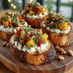 As the warm breezes of summer usher in the season of vibrant flavors and fresh ingredients, there’s nothing quite like a beautifully crafted crostini to tantalize the taste buds. Crostini, the delightful Italian appetizer known for their crunchy texture and versatility, serve as an excellent canvas for a myriad of toppings. Whether you’re hosting a summer gathering, enjoying a picnic in the park, or simply indulging in a casual dinner at home, crostini can be adapted to suit any occasion. Among the countless combinations available, the Peachy Basil Delight Crostini stands out with its unique pairing of sweet, juicy peaches and aromatic basil—a truly refreshing choice for the summer months.