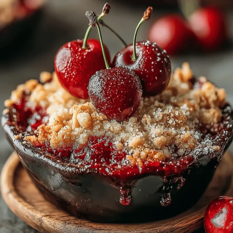 Cherries are a seasonal fruit that typically peak during the summer months, making them a sought-after ingredient for many seasonal recipes. Their juicy and slightly tart flavor profile makes them an ideal candidate for a variety of desserts, including pies, tarts, and, of course, crisps. Nutritionally, cherries are a powerhouse, packed with antioxidants, vitamins, and minerals. They are known for their anti-inflammatory properties and can contribute to overall health, making cherry desserts not only delicious but also a guilt-free indulgence.