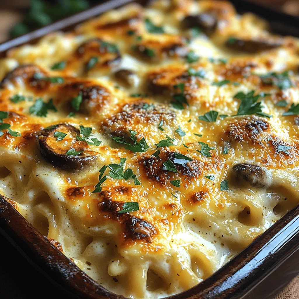 When it comes to comfort food, few dishes can rival the rich, creamy goodness of a well-prepared Alfredo bake. The Creamy Alfredo Mushroom Bake stands out as a quintessential choice for family dinners or gatherings, combining the heartiness of fettuccine pasta with the earthy flavors of mushrooms, all enveloped in a luxurious Alfredo sauce. This recipe not only satisfies hunger but also warms the soul, making it an ideal centerpiece for any meal.