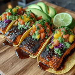 Discover the vibrant flavors of Tropical Bliss Salmon Tacos, a delightful dish that marries the fresh taste of salmon with the sweet and refreshing notes of watermelon. This innovative recipe is not only a treat for the taste buds but also serves as a healthy option packed with protein and essential nutrients. Rich in omega-3 fatty acids, salmon is often hailed as a superfood, making it a fantastic choice for those looking to lead a healthier lifestyle without sacrificing flavor. Whether you're hosting a summer gathering or seeking a quick weeknight dinner solution, these tacos offer a unique twist on traditional recipes, ensuring that every bite bursts with a refreshing tropical essence.