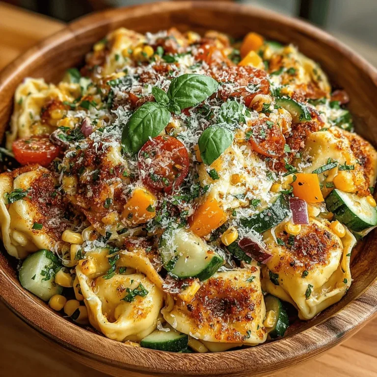 As the temperatures rise and summer settles in, there’s nothing quite like a refreshing meal to cool you down. The Chilled Garden Tortellini Delight is a perfect embodiment of summer dining. This vibrant dish combines the delightful chewiness of cheese tortellini with an array of fresh, colorful vegetables, creating a symphony of flavors and textures that invites you to savor every bite. Not only is it a feast for the eyes, but it’s also a nutritious option that emphasizes the importance of fresh ingredients, making it an ideal choice for health-conscious eaters.