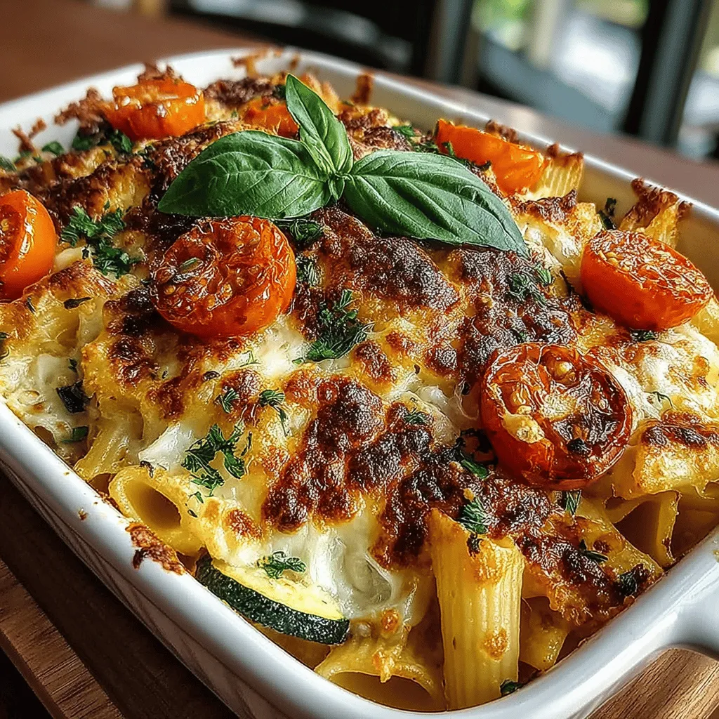 If you're searching for a dish that embodies the essence of comfort food while still offering a refreshing twist, look no further than the Lemon Zucchini Pasta Bake. This vibrant and inviting recipe is a delightful medley of flavors, combining the creamy richness of cheese with the bright, tangy notes of lemon and the wholesome goodness of fresh zucchini. The interplay of these ingredients creates a harmonious balance that appeals to both the palate and the eye, making it a perfect choice for family dinners, potlucks, or even casual gatherings with friends.