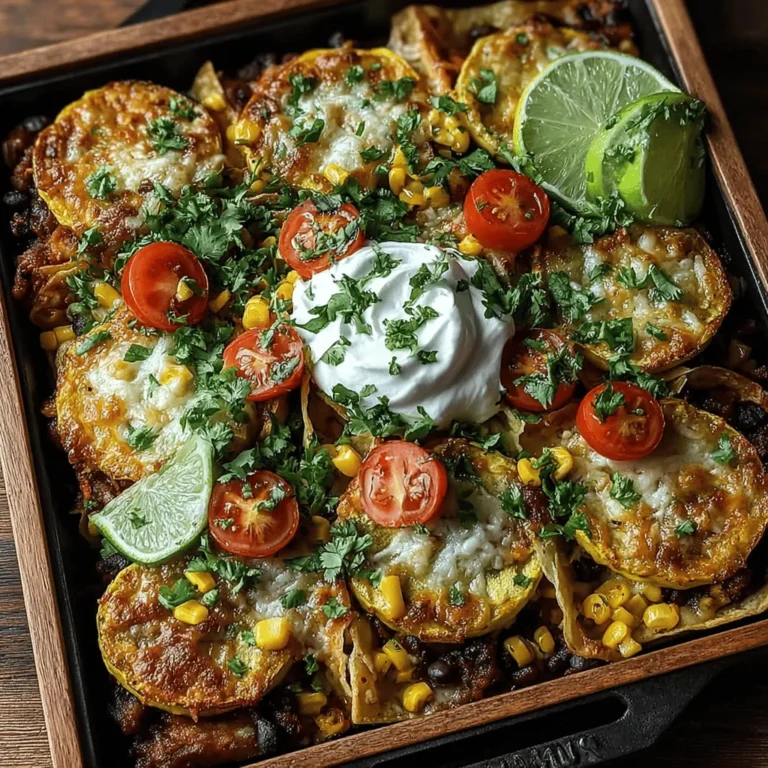 Nachos have long been a beloved snack, celebrated for their ability to blend flavors and textures in a single, satisfying dish. From sports events to movie nights, nachos are often the go-to choice for sharing and indulging. The traditional recipe typically features crispy tortilla chips topped with an array of toppings, including cheese, beans, and various salsas. However, in today's health-conscious world, many are seeking ways to enjoy these tasty treats without the guilt associated with high-calorie, carb-heavy options. Enter the Zesty Zucchini Sheet Pan Nachos—a vibrant and nutritious twist on a classic that promises all the flavor and fun with far fewer calories.