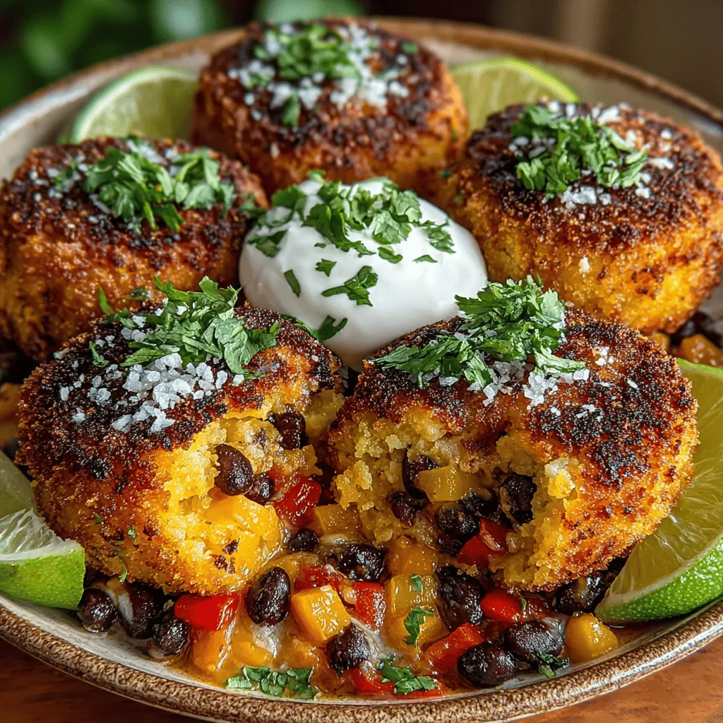 Sweet Potato Chili Croquettes are a delightful fusion of flavor and texture designed to tantalize your taste buds. Combining the natural sweetness of sweet potatoes with the hearty earthiness of black beans and a medley of spices, these croquettes offer a mouthwatering experience that is both satisfying and nutritious. With their golden, crispy exterior and a rich, flavorful filling, they serve as an excellent appetizer or a light meal option, appealing to both vegetarians and meat-lovers alike.