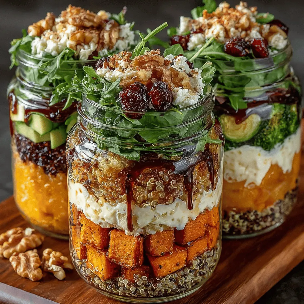 As the leaves turn from vibrant greens to shades of amber and crimson, and the air takes on a refreshing crispness, the culinary world begins to shift its focus toward the rich and hearty flavors of autumn. It is during this enchanting season that we can truly celebrate the bounty of the harvest, and what better way to do so than with a recipe that embodies the essence of fall? Enter the Autumn Bliss Salad Jars, a colorful and nourishing dish that not only delights the palate but also presents a visual feast that captures the beauty of the season.
