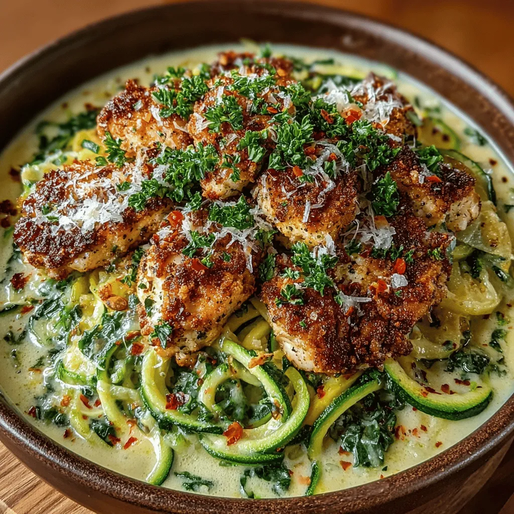 If you're on the lookout for a dish that beautifully marries health and indulgence, look no further than Creamy Zucchini Chicken Alfredo. This delightful recipe offers a modern twist on the classic Alfredo pasta, replacing traditional noodles with zucchini to create a deliciously creamy yet lower-carb alternative. This dish not only satisfies your cravings for comfort food but also provides a nutritious option that can fit seamlessly into various dietary lifestyles.