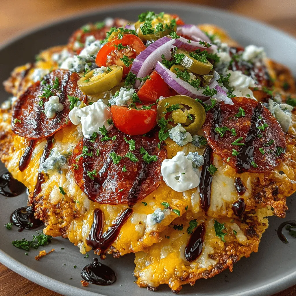 To create the ultimate Charcuterie Nachos Grande, begin with some essential preparation steps that set the stage for a mouthwatering dish. Preheating your oven is crucial; it ensures that the nachos cook evenly, allowing the cheeses to melt beautifully and the flavors to meld together. Set your oven to 375°F (190°C). While the oven heats up, gather all your ingredients to streamline the cooking process. Organizing your workspace not only makes cooking more efficient but also elevates your overall cooking experience.