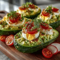 In an era where healthy eating has taken center stage, the importance of incorporating fresh vegetables and nutritious ingredients into our meals cannot be overstated. As we strive for balanced diets that nurture our bodies, many are turning to innovative and delectable ways to enjoy these wholesome foods. One such dish that encapsulates this philosophy is the Cucumber Egg & Avocado Boats. This light and visually striking recipe not only tantalizes the taste buds but also serves as an excellent option for a variety of occasions.