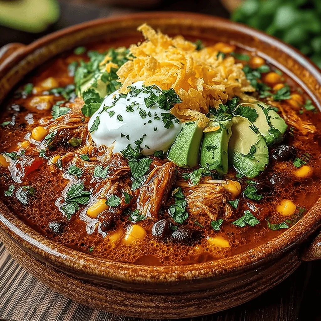 Preparing Cozy Slow Cooker Chicken Tortilla Soup is a breeze, thanks to the convenience of your slow cooker. Begin by gathering all your ingredients. You will need chicken breast, black beans, corn, diced tomatoes, onion, garlic, bell peppers, chicken broth, and a blend of spices including cumin, chili powder, and oregano.