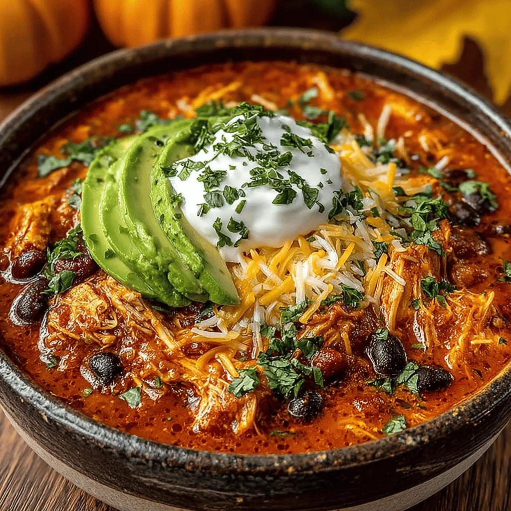 As the leaves begin to change color and the air turns crisp, there's a certain magic in the atmosphere that beckons us to gather around the table for comforting meals. Autumn is a season that evokes feelings of warmth and togetherness, and what better way to embrace this spirit than with a bowl of hearty chili? Our Cozy Autumn Chicken Pumpkin Chili is an ideal dish for those cool evenings, combining nourishing ingredients with rich flavors that will wrap you in a warm embrace. This recipe not only satisfies your hunger but also offers a delightful twist on traditional chili by incorporating pumpkin—a seasonal favorite that brings both nutrition and a unique taste to the mix.