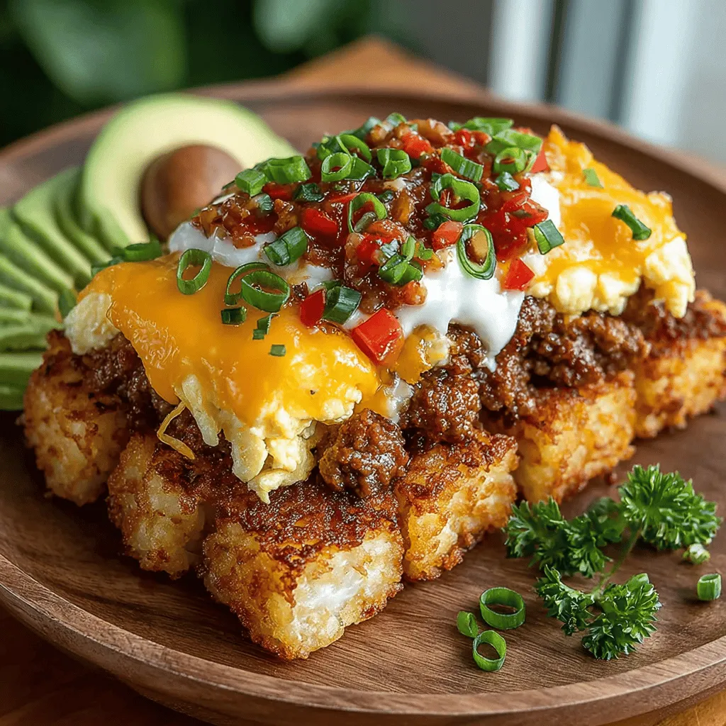 The popularity of tater tots is rooted in their nostalgic value. From school cafeterias to family movie nights, these bite-sized potato morsels have been a staple in American cuisine for decades. Their crispy exterior and soft, fluffy interior offer a delightful contrast that appeals to both young and old. In the Mini Breakfast Tater Tot Stacks, this beloved comfort food takes center stage, serving as the foundation for a layered breakfast experience that is sure to satisfy.