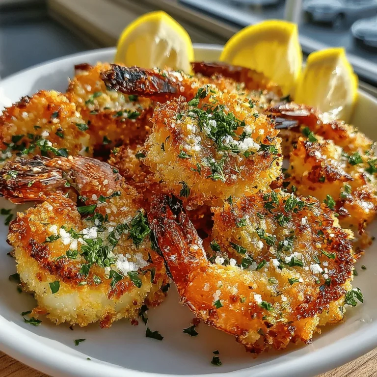 If you're a seafood enthusiast or someone in search of a quick and healthy meal, the Crispy Air Fryer Parmesan Shrimp Delight is sure to become a favorite in your kitchen. This mouthwatering dish not only satisfies your cravings for a crunchy texture but also showcases the rich flavor of shrimp, all while being a breeze to prepare. By utilizing the air fryer, you can achieve that perfect crispiness without the excess oil often associated with traditional frying methods. This recipe is perfect for weeknight dinners, special occasions, or whenever you're in the mood for something delicious yet uncomplicated.
