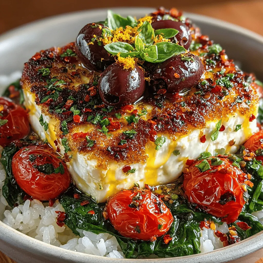 In recent years, the culinary world has seen a remarkable rise in the popularity of baked feta cheese, particularly on social media platforms. One dish that beautifully showcases this creamy, tangy cheese is the Baked Feta and Tomato Rice Bowl. This dish combines the rich flavors of roasted feta and sweet cherry tomatoes with the wholesome goodness of rice, resulting in a meal that is not only satisfying but visually appealing as well. The combination of vibrant colors and textures makes it a favorite for food enthusiasts looking to create Instagram-worthy meals at home.