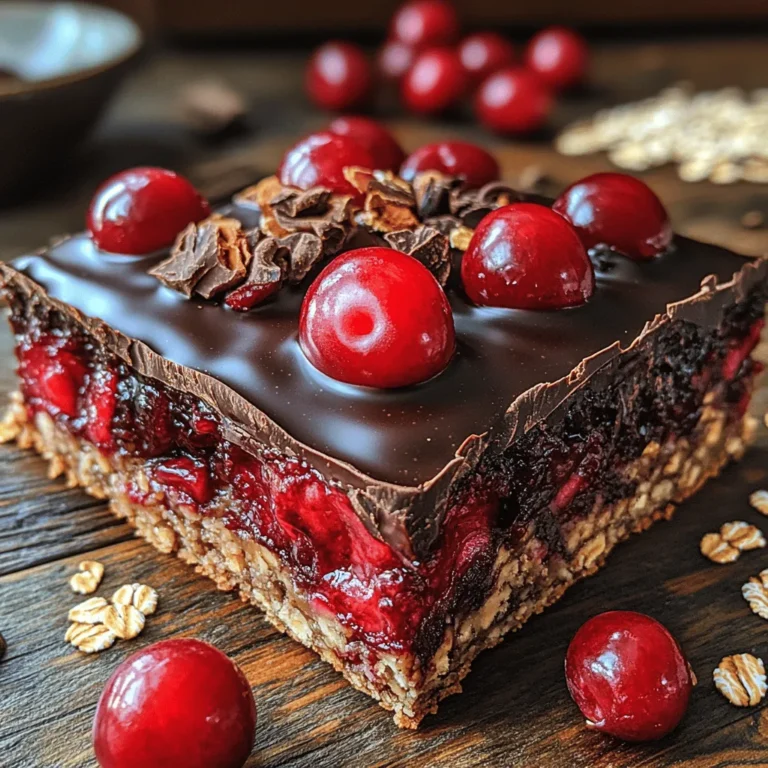 Frozen Cherry Chocolate Oat Bars are a delightful fusion of flavors and textures, making them an irresistible addition to any snack or dessert repertoire. These bars combine the rich, indulgent taste of chocolate with the tartness of cherries, all while being anchored by the wholesome goodness of oats. Whether you’re looking for a quick energy boost, a nutritious post-workout snack, or a sweet treat to satisfy your cravings without the guilt, these oat bars deliver on all fronts.