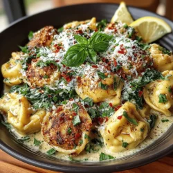 If you're looking for a comforting and flavorful dish that can easily transition from a busy weeknight dinner to a special occasion meal, look no further than Creamy Garlic Spinach Tortellini. This dish combines the rich, hearty flavors of cheese-filled tortellini with a smooth and creamy garlic sauce, complemented by the freshness of spinach. It’s a delightful blend that not only satisfies the palate but also nourishes the body with its wholesome ingredients.