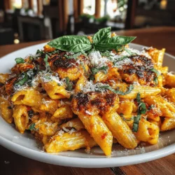Choosing the right pasta is crucial for achieving the perfect creamy texture in this dish. Penne pasta is an excellent choice, as its tubular shape allows the sauce to cling beautifully, ensuring that each bite is infused with flavor. The ridges of penne provide additional surface area, making it ideal for holding onto the creamy sauce.