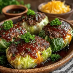 Cabbage Delight Rolls are a delightful comfort food that brings warmth and satisfaction to any dining table. This recipe combines tender cabbage leaves with a savory filling of ground beef (or turkey), rice, and aromatic herbs, all smothered in a rich tomato sauce. Not only is this dish delicious, but it is also packed with nutrients, making it a wholesome choice for family meals. In this article, we will explore the detailed process of creating these delectable rolls, the nutritional benefits of the ingredients, and tips for perfecting your dish.
