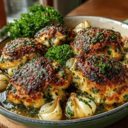 When it comes to comfort food, few dishes resonate with home-cooked goodness quite like Slow Roasted Garlic Parmesan Chicken. This recipe is a celebration of rich flavors, tender meat, and the irresistible aroma that fills your kitchen as it cooks. The combination of garlic and Parmesan creates a savory symphony that elevates this humble chicken dish into something truly special. Whether you’re preparing a family dinner or entertaining guests, this slow-roasted chicken will leave everyone raving about your culinary skills.