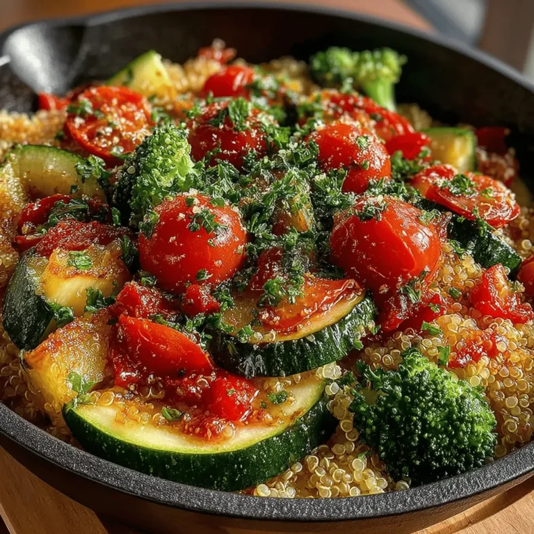 In today's fast-paced world, finding a healthy and delicious meal that can be prepared quickly is essential. Enter the Zesty One-Pan Lemon Herb Quinoa & Veggies, a vibrant dish that not only tantalizes your taste buds but also nourishes your body. This recipe is perfect for busy weeknights or meal prepping for the week ahead, making it an ideal choice for anyone looking to maintain a balanced diet without sacrificing flavor or time in the kitchen.