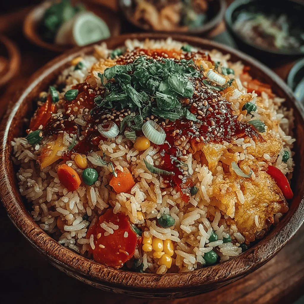 Fried rice stands as a beloved dish across numerous cultures, celebrated for its comforting nature and adaptability. From the bustling streets of Hong Kong to the quaint kitchens of home cooks worldwide, fried rice is a staple that brings people together. It’s a dish that can be tailored to fit various tastes, making it a favorite among families and food enthusiasts alike. Today, we delve into the art of creating Gourmet Classic Vegetable Fried Rice, a vibrant and wholesome version that accentuates fresh ingredients and rich flavors.