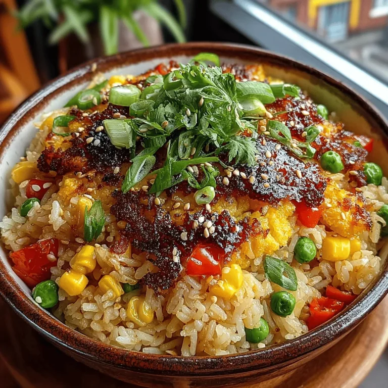 Fried rice stands as a beloved dish across numerous cultures, celebrated for its comforting nature and adaptability. From the bustling streets of Hong Kong to the quaint kitchens of home cooks worldwide, fried rice is a staple that brings people together. It’s a dish that can be tailored to fit various tastes, making it a favorite among families and food enthusiasts alike. Today, we delve into the art of creating Gourmet Classic Vegetable Fried Rice, a vibrant and wholesome version that accentuates fresh ingredients and rich flavors.