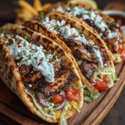 Savory Chicken Gyros with Creamy Tzatziki Wraps