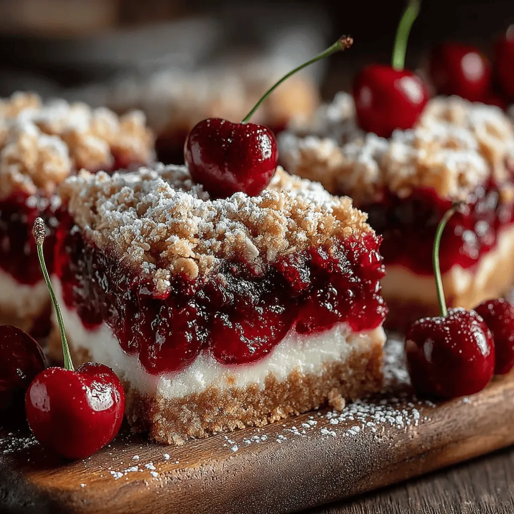 When it comes to satisfying your sweet tooth, few desserts can compete with the lusciousness of Sweet Cherry Bliss Bars. These delectable treats beautifully marry sweet and tart flavors, creating a perfect balance that makes them irresistible. With their vibrant cherry filling nestled between a buttery shortbread crust and a crunchy crumble topping, these bars are not just a feast for the palate but also a visual delight. Whether you're planning a family gathering, a picnic in the park, or a casual get-together with friends, Sweet Cherry Bliss Bars are sure to impress.