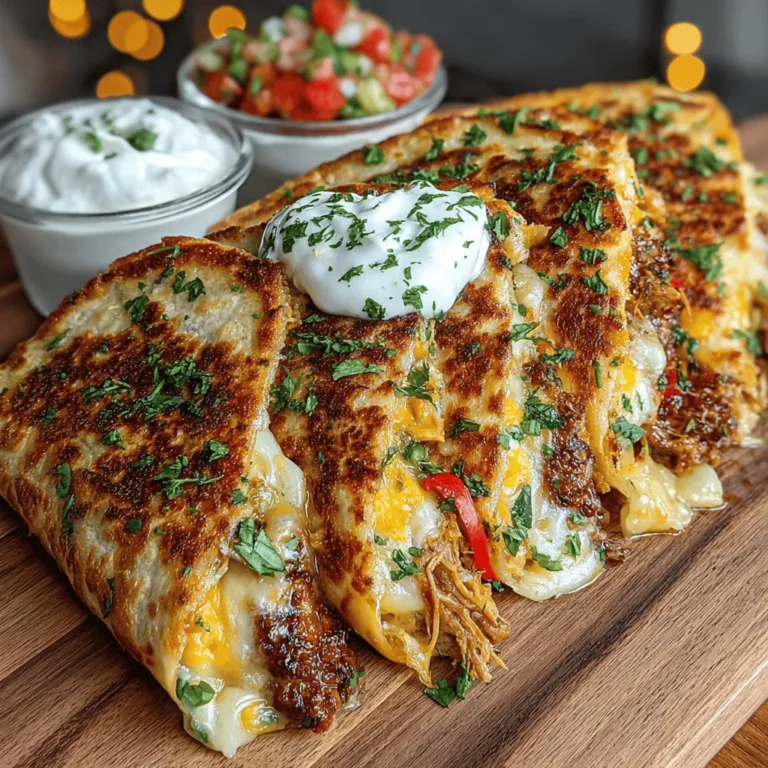 When it comes to serving your veggie-packed chicken quesadillas, the options are endless. These delightful, cheesy creations can be paired with a variety of accompaniments that not only enhance their flavor but also make your meal more enjoyable and visually appealing.