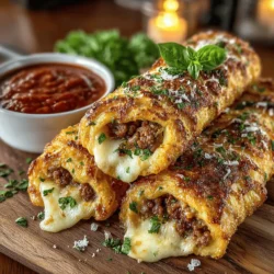 If you’re searching for a crowd-pleasing snack or appetizer that’s sure to impress your guests, look no further than Cheesy Sausage Pizza Twists. This delightful dish takes the comforting and familiar flavors of pizza and transforms them into a fun, shareable format that’s perfect for gatherings, game nights, or even a cozy family dinner. With their golden, crispy exterior and gooey, cheesy filling, these twists are not only visually appealing but also incredibly satisfying to eat.