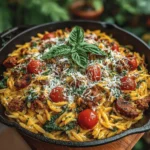 When it comes to weeknight dinners, finding a recipe that is both delicious and easy to prepare can sometimes feel like an uphill battle. Enter the One-Pan Creamy Sausage & Spinach Orzo—a dish that not only satisfies your taste buds but also simplifies dinner prep and cleanup. This comforting meal combines the savory flavors of Italian sausage with fresh vegetables and creamy orzo, all cooked in a single pan. It’s an ideal solution for busy families or anyone looking to whip up a satisfying meal with minimal fuss.
