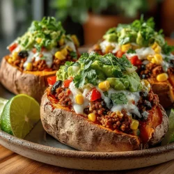 Taco-Stuffed Sweet Potatoes: A Flavorful and Nutritious Dish
