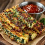 If you're on the hunt for a delectable snack that doesn't compromise on flavor while also being a healthier option, look no further than Crispy Garlic Parmesan Zucchini Fries. These delightful bites merge the rich, savory essence of garlic and Parmesan cheese with the light, refreshing crunch of zucchini, offering a tantalizing alternative to traditional potato fries. Whether you're looking for a side dish to complement your meal, an impressive appetizer for your next gathering, or simply a guilt-free snack to enjoy while binge-watching your favorite series, these zucchini fries are easy to prepare and sure to win over the hearts of family and friends alike.