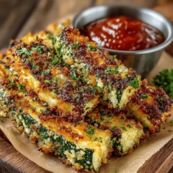 If you're on the hunt for a delectable snack that doesn't compromise on flavor while also being a healthier option, look no further than Crispy Garlic Parmesan Zucchini Fries. These delightful bites merge the rich, savory essence of garlic and Parmesan cheese with the light, refreshing crunch of zucchini, offering a tantalizing alternative to traditional potato fries. Whether you're looking for a side dish to complement your meal, an impressive appetizer for your next gathering, or simply a guilt-free snack to enjoy while binge-watching your favorite series, these zucchini fries are easy to prepare and sure to win over the hearts of family and friends alike.