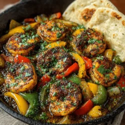 Sizzling Skillet Shrimp Fajitas Recipe