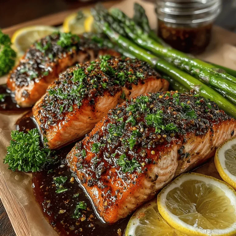 Baking your Sweet & Savory Sheet Pan Honey Mustard Salmon and Asparagus is a straightforward yet essential step that brings your dish to life. To ensure that all ingredients cook evenly, proper arrangement on the sheet pan is crucial. Begin by preheating your oven to 400°F (200°C). While the oven heats, line a large baking sheet with parchment paper or lightly grease it to prevent sticking.