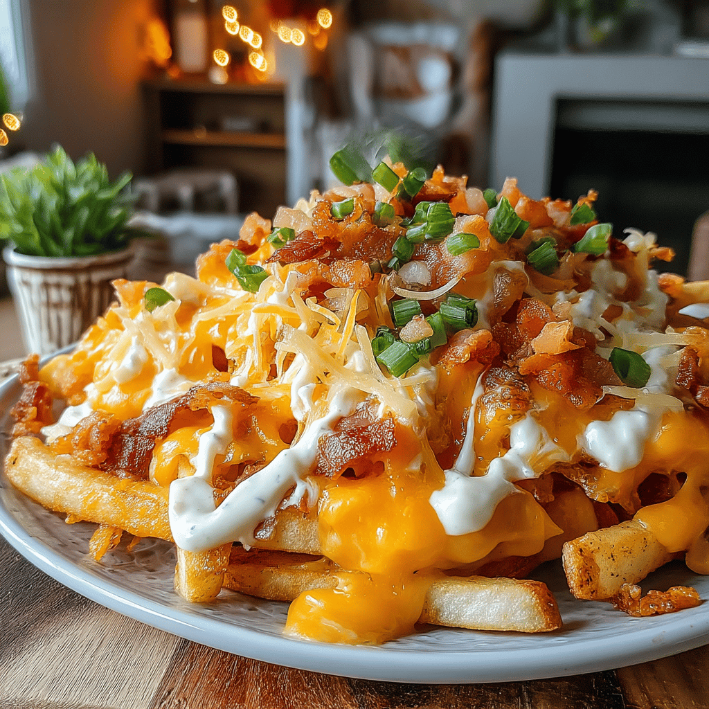There's nothing quite like a plate of loaded fries to satisfy your cravings, and when you add a cheesy comfort spin, it takes this classic snack to an entirely new level! Perfect for game day gatherings, late-night munchies, or as a fun side dish for family dinners, these Quick Loaded Fries are not only delicious but also incredibly easy to whip up.